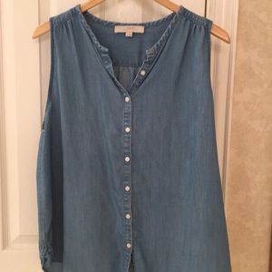 LOFT Tops - Denim shirt LOFT Tops - Denim shirt